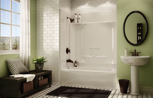 Прямоугольная ванна с душем - KDTS 3260 - MAAX bathroom - встраиваемая / из акрила