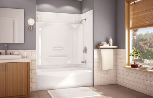 Прямоугольная ванна с душем - ESSENCE TS-6032 - MAAX bathroom - встраиваемая / из акрила