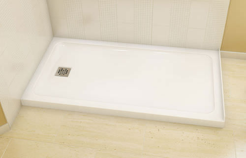Прямоугольный душевой поддон - OLYMPIA SQUARE 60 - MAAX bathroom - напольный / из акрила