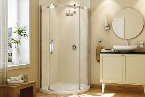 Душевая кабина из акрила - OLYMPIA - MAAX bathroom - с распашной дверцей / круглая