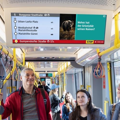 Настенное информационное табло - JCDecaux - Mobilier Urbain - для интерьера / городское / LED
