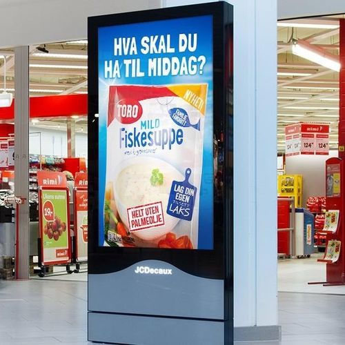 Напольный рекламный щит - JCDecaux - Mobilier Urbain - настенный / встраиваемый / LED