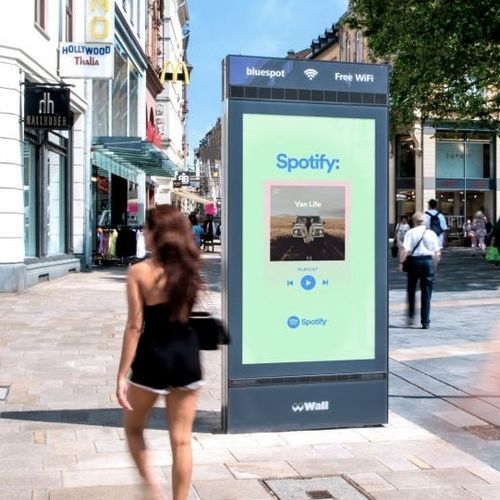 Встраиваемая сигнальная табличка - JCDecaux - Mobilier Urbain - настенная / из металла / из стекла