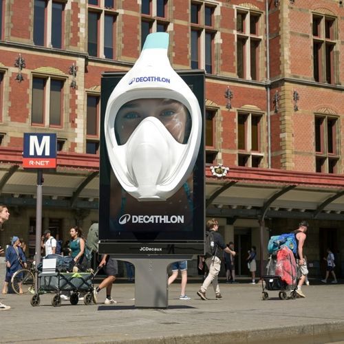 Встраиваемый рекламный щит - JCDecaux - Mobilier Urbain - LED