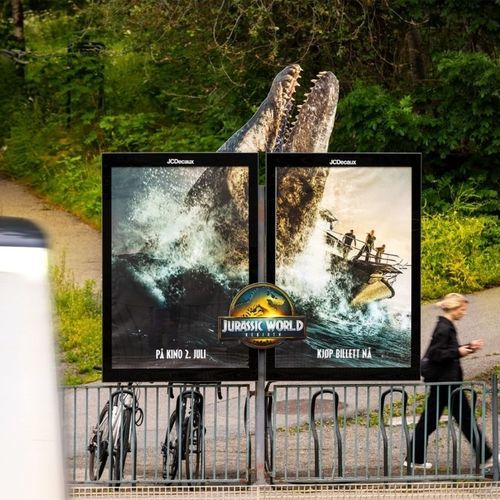 Настенная торговая вывеска - JCDecaux - Mobilier Urbain