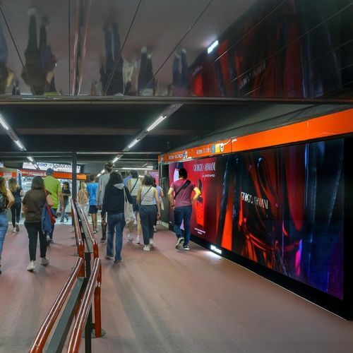 Встраиваемый рекламный щит - JCDecaux - Mobilier Urbain - фиксированный / настенный / LED