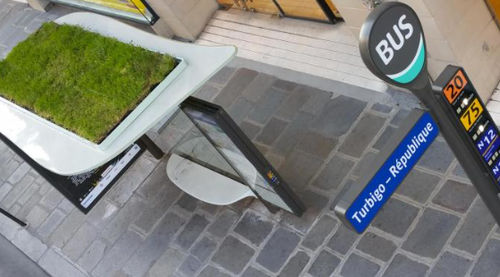 Крытая автобусная остановка из металла - DESIGN - JCDecaux - Mobilier Urbain - из стекла / умная / со скамейкой