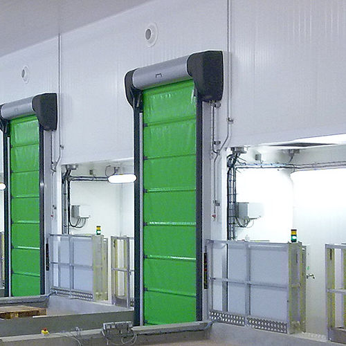Складное промышленные ворота - NERGECO STAR 5 FRIGO 1 - NERGECO - из композита / из ПВХ / автоматическое