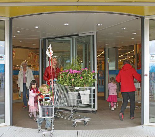 Дверь вращающаяся - RD3L  - ASSA ABLOY - входная / из металла / застекленная