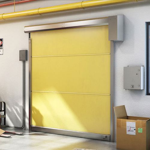 Ролетное промышленные ворота - RR300 - ASSA ABLOY - из гальванизированной стали / из нержавеющей стали / из ПВХ