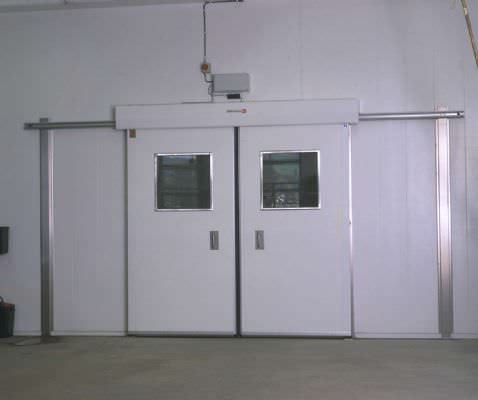 Раздвижное промышленные ворота - MS1001F - DAN-doors - из нержавеющей стали / автоматическое / для пищевой промышленности