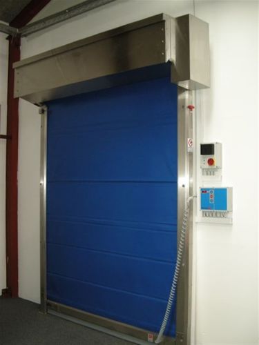 Ролетное промышленные ворота - AR0051F - DAN-doors - из ПВХ / для холодильной камеры / быстрое