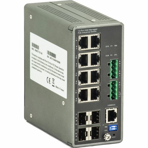 Блок интерфейса Ethernet - RY-LPIGE-804GBTME - GEUTEBRÜCK - питание по Ethernet