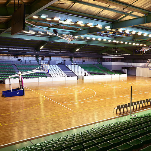 Спортивное покрытие для интерьера - FLEXLOCK - Tarkett Sports Indoor - из дерева / для спортивных залов / для спортивной площадки