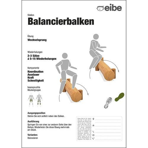 Островная стойка для информационного стенда - BALANCING BEAM    - eibe Produktion + Vertrieb GmbH & Co KG - для наружного применения / для игровой площадки / из алюминия