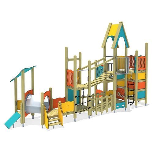 Игровая конструкция для игровой площадки - BRUNO  - eibe Produktion + Vertrieb GmbH & Co KG - из стали / из ламината высокого давления / модульная