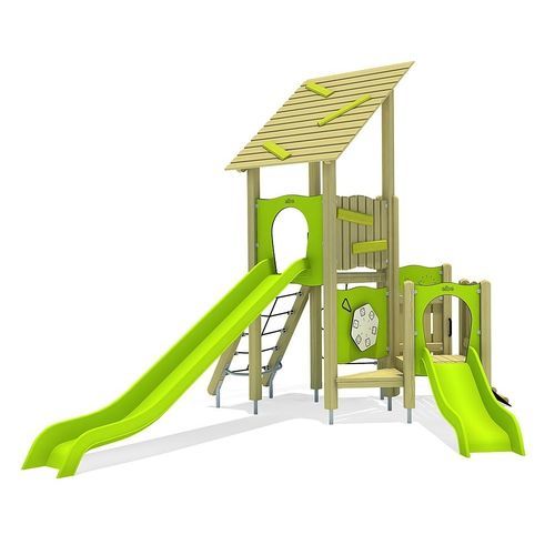 Игровая конструкция для игровой площадки - DIRAN  - eibe Produktion + Vertrieb GmbH & Co KG - из стали / из дерева / из плексигласа