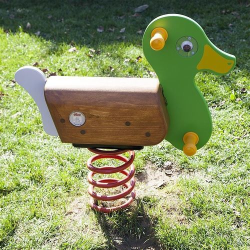 Качалка на пружине из стали - DUCK     - eibe Produktion + Vertrieb GmbH & Co KG - из МДФ / животные / одноместная