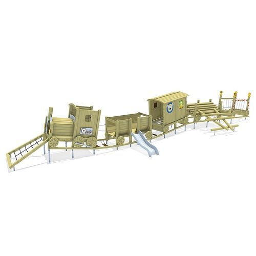 Игровая конструкция для игровой площадки - 51180501100 - eibe Produktion + Vertrieb GmbH & Co KG - из металла / из дерева / модульная