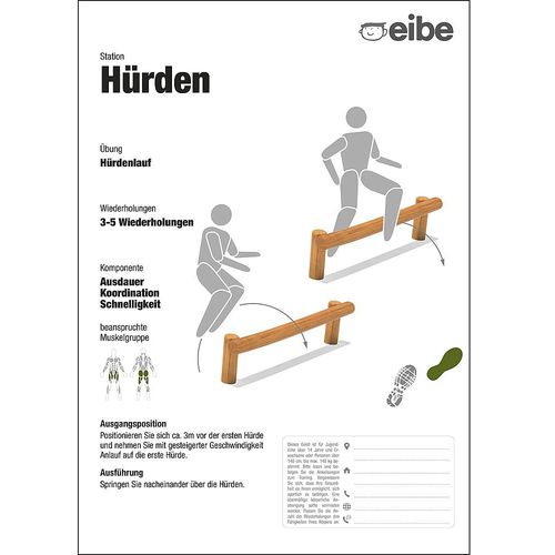 Напольная стойка для информационного стенда - 55210306300  - eibe Produktion + Vertrieb GmbH & Co KG - для наружного применения / для игровой площадки / из дерева