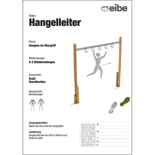 Напольная стойка для информационного стенда - 55210806300 - eibe Produktion + Vertrieb GmbH & Co KG - для наружного применения / для игровой площадки / из дерева