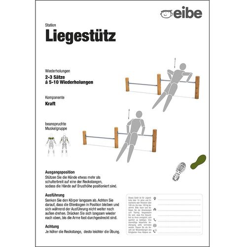 Напольная стойка для информационного стенда - 55210906300  - eibe Produktion + Vertrieb GmbH & Co KG - для наружного применения / для игровой площадки / из дерева