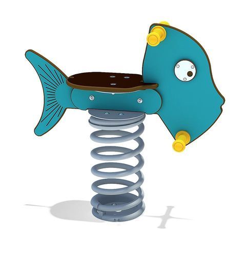 Качалка на пружине из гальванизированной стали - FISH - eibe Produktion + Vertrieb GmbH & Co KG - из ламината высокого давления / животные / одноместная