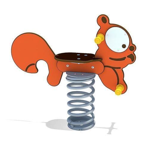 Качалка на пружине из гальванизированной стали - SQUIRREL - eibe Produktion + Vertrieb GmbH & Co KG - из стали / из ламината высокого давления / животные