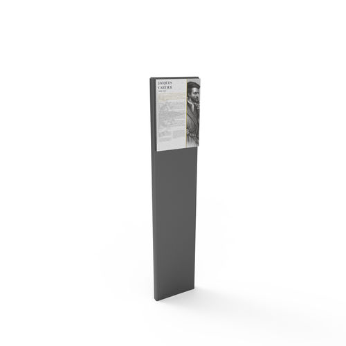 Стелла сигнальное обозначение - ARTSTEEL - Empreinte signalétique - из термолакированной стали / из кортеновской стали / из плиточного камня, покрытого эмалью