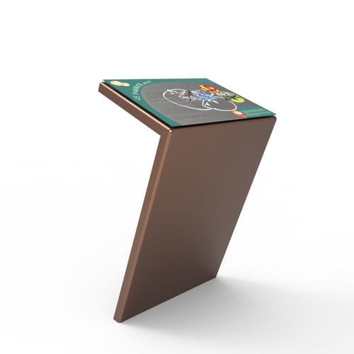 Пюпитр сигнальное обозначение - ARTSTEEL - Empreinte signalétique - для наружного применения / из термолакированной стали / из кортеновской стали