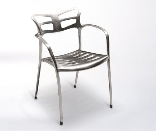 Современный cтул для ресторанов - LICEO - botton & gardiner urban furniture - для наружного применения / для интерьера / из литого алюминия