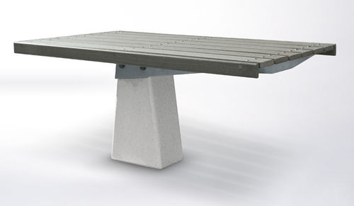Современный стол для пикника - PBT.16.DS - botton & gardiner urban furniture - из дерева / из бетона / прямоугольный