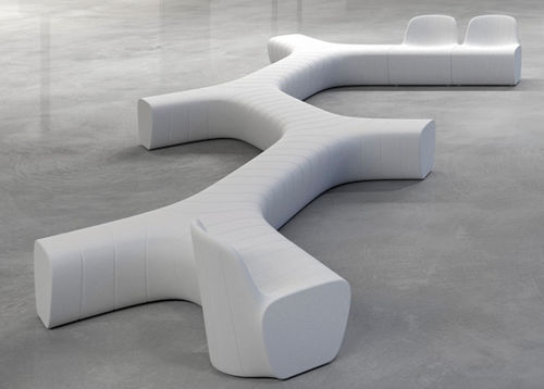 Общественная скамейка уникальный дизайн - TRACKS - botton & gardiner urban furniture - из полиэтилена / модульная