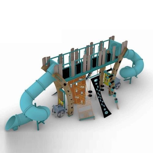 Игровая конструкция для игровой площадки - SLIDE-WINDER    - DYNAMO INDUSTRIES - из дерева / из веревки / модульная