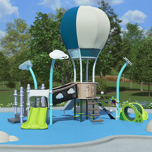 Игровая конструкция для игровой площадки - Breeze™ - Design 6498 - LANDSCAPE STRUCTURES - из металла / модульная