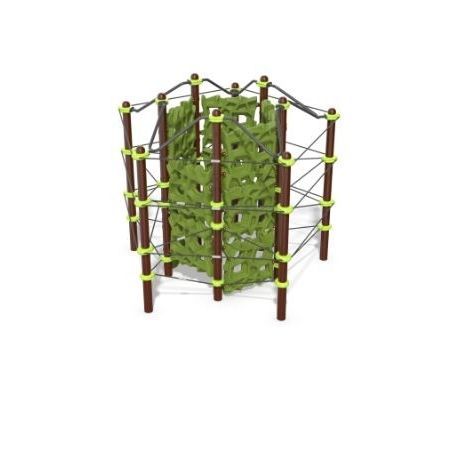 Игровая конструкция для лазанья - GeoPlex 5-Post Tower w/Cables - Design 5100 - LANDSCAPE STRUCTURES - для игровой площадки / из стали / из стали, покрытой порошком