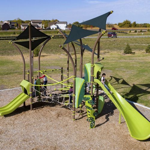 Игровая конструкция для игровой площадки - Tree Tops® EN - Design 6408 - LANDSCAPE STRUCTURES - из стали / из стали, покрытой порошком / из полиэтилена