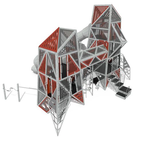 Игровая конструкция для игровой площадки - Alpha Link® Towers EN - Design 6611 - LANDSCAPE STRUCTURES - из алюминия / из гальванизированной стали / из полиэтилена