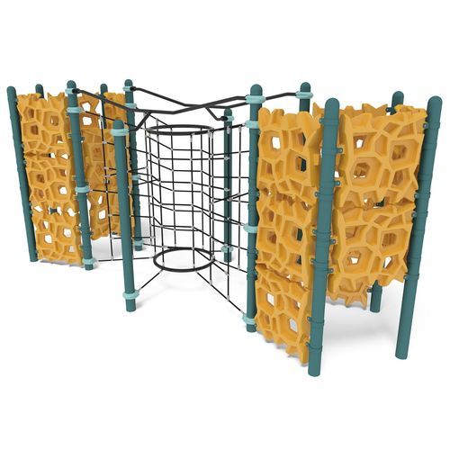 Игровая конструкция для лазанья - GeoPlex® Labyrinth Climber - Design 5107 - LANDSCAPE STRUCTURES - для игровой площадки / из стали, покрытой порошком / из полиэтилена