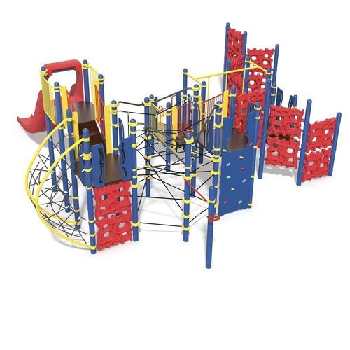 Игровая конструкция для игровой площадки - GeoPlex® Design 5111 - LANDSCAPE STRUCTURES - из стали, покрытой порошком / из полиэтилена / модульная