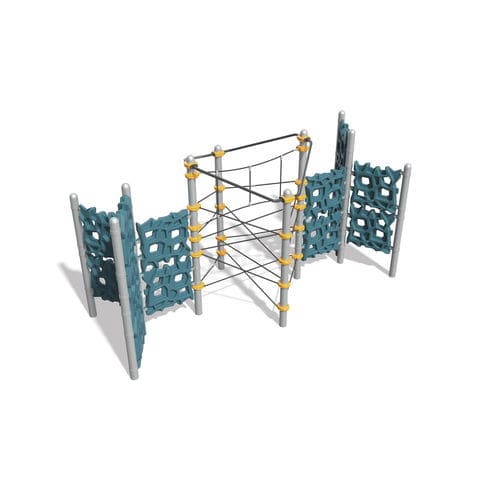 Игровая конструкция для лазанья - GeoPlex® Navigator Climber - Design 5104 - LANDSCAPE STRUCTURES - для игровой площадки / из стали, покрытой порошком / из полиэтилена