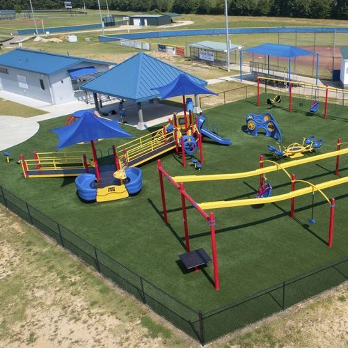 Игровая конструкция для игровой площадки - Miracle League of Monticello - Design 7336 - LANDSCAPE STRUCTURES - из нержавеющей стали / из стали, покрытой порошком / из полиэтилена