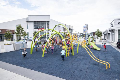 Игровая конструкция для игровой площадки - Highstreet Shopping Centre (Canada) - Design 7144 - LANDSCAPE STRUCTURES - из нержавеющей стали / из стали, покрытой порошком / из полиэтилена