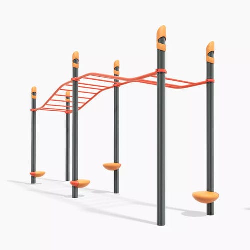 Пространство для фитнеса под открытым небом для общественных мест - FitCore&trade; Extreme Angled Overhead Ladder - Design 6181 - LANDSCAPE STRUCTURES - из стали