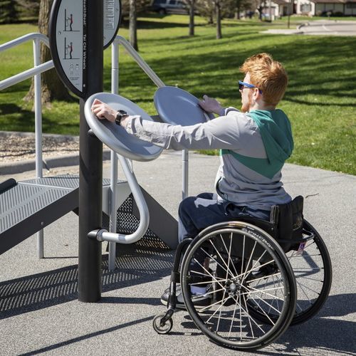 Уличный тренажер «руль» - HealthBeat® Tai Chi Wheels - Design 2280 - LANDSCAPE STRUCTURES