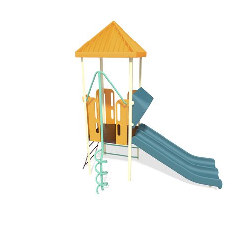 Игровая конструкция для игровой площадки - PlaySense - Design 32 - LANDSCAPE STRUCTURES - из стали, покрытой порошком / из полиэтилена / из переработанного пластика