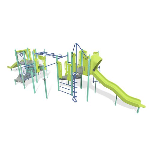 Игровая конструкция для игровой площадки - PlaySense - Design 301 - LANDSCAPE STRUCTURES - из стали, покрытой порошком / из полиэтилена / из переработанного пластика