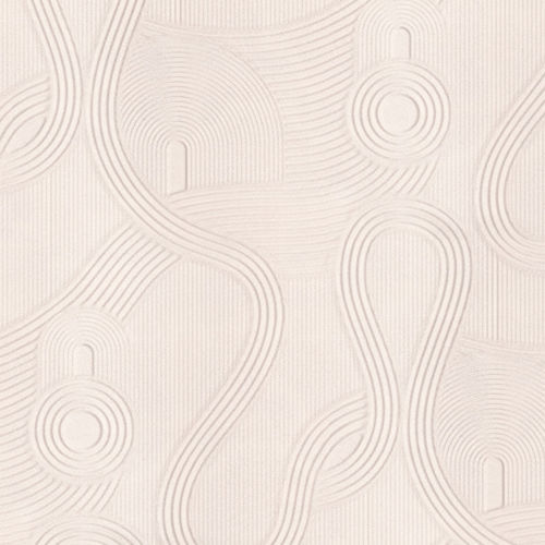 Современный обои - ZEN  - Devon&Devon - с рисунком / имитация ткани / белый