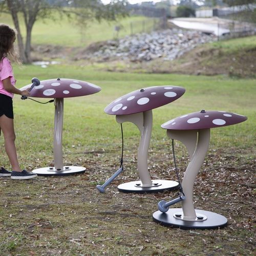 Музыкальная игровая конструкция - MUSHROOMS - progressive design playgrounds - для игровой площадки / для общественных учреждений / из металла