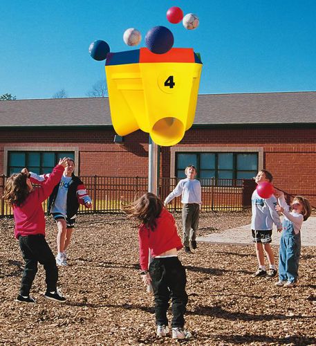 Ворота для различных видов спорта из пластика - FUNNEL  - progressive design playgrounds - фиксированное / красное / желтое